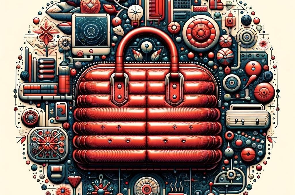 BAG 2.0- Red Puffer Handbag