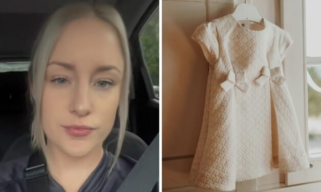 The Eαster Drȩss oƒ This Little Girl features a text.