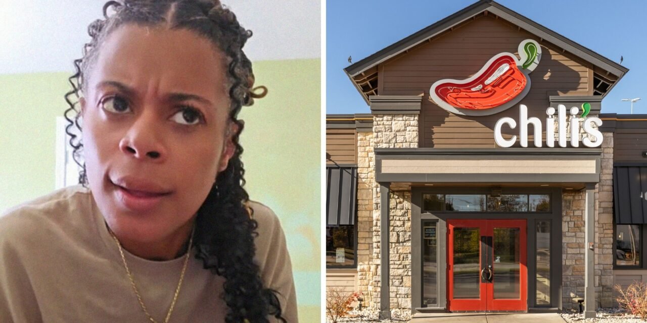 The patron of Kansas Chili’s claims that the suggested tip number has been increased.