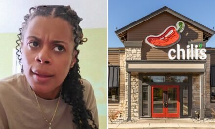 The patron of Kansas Chili’s claims that the suggested tip number has been increased.