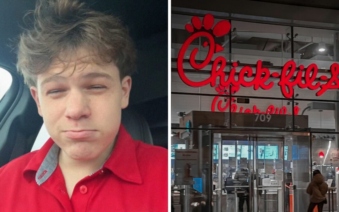 What caused his dismissal when a worker at Chick-fil-A called in ill?