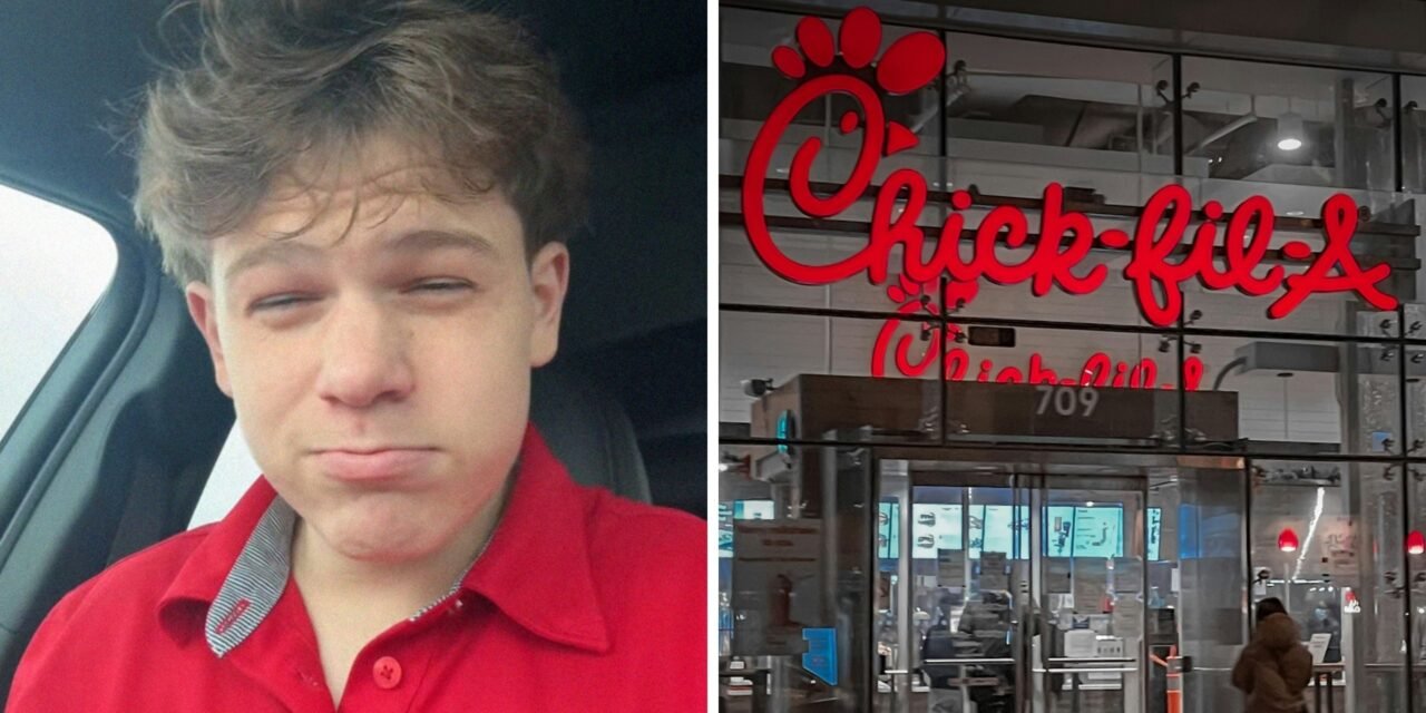 What caused his dismissal when a worker at Chick-fil-A called in ill?