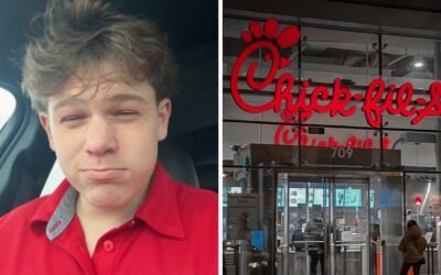 What caused his dismissal when a worker at Chick-fil-A called in ill?