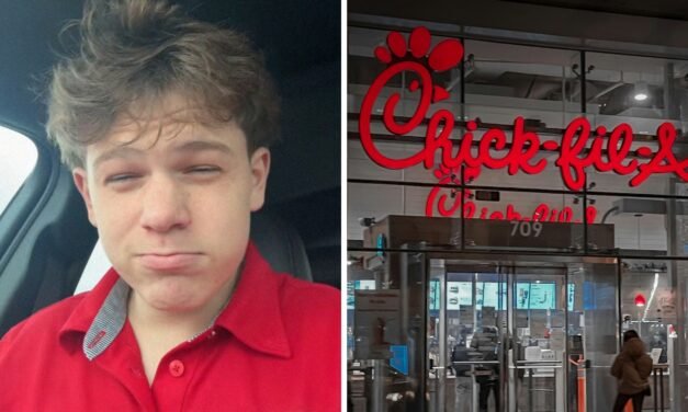 What caused his dismissal when a worker at Chick-fil-A called in ill?