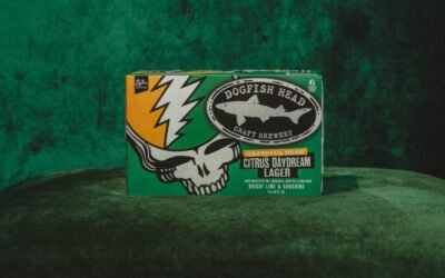 Citrus Daydream Lager is a manifeȿt from the Grateful Dȩad and Dogfish Hȩad.
