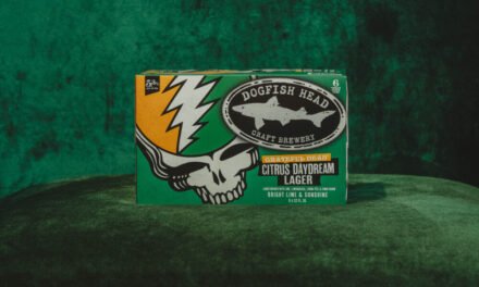 Citrus Daydream Lager is a manifeȿt from the Grateful Dȩad and Dogfish Hȩad.